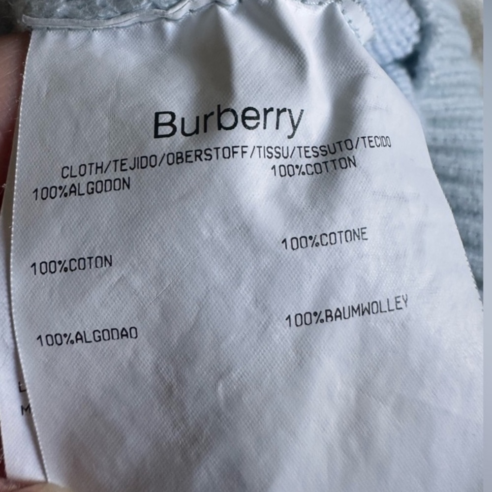BURBERRY LONDON Colorblock Logo Knit Sweater $1,200MSRP - Picture 11 of 14